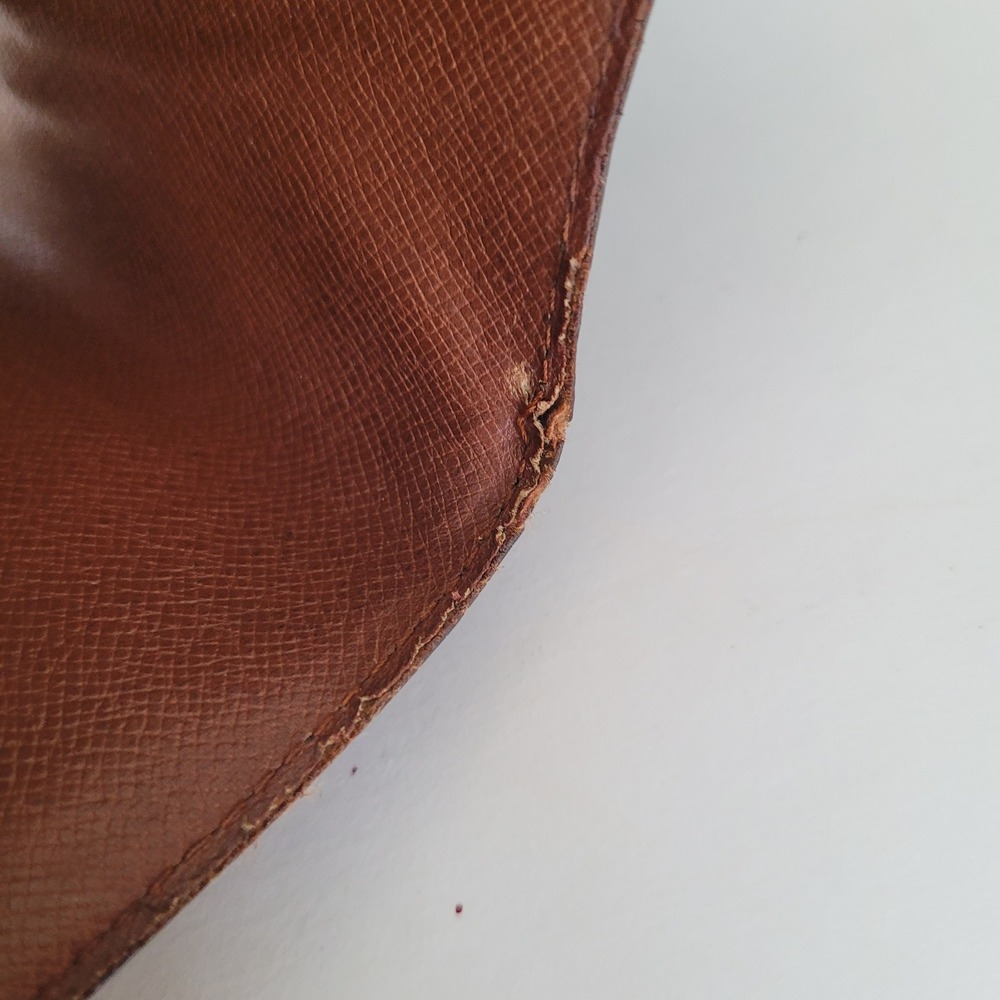 Louis Vuitton Monogram Bifold Wallet Brown Canvas Made in France Vintage - Picture 8 of 14